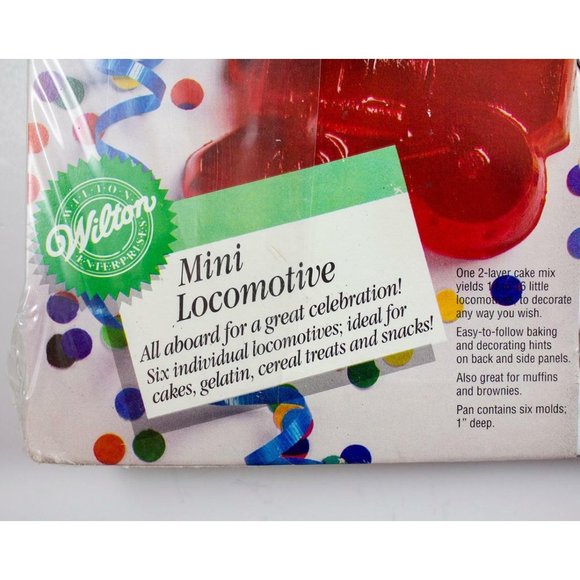 Wilton 1993 Mini Locomotive 6-Part Cake Pan Jell-O Mold Train Novelty - Picture 3 of 4
